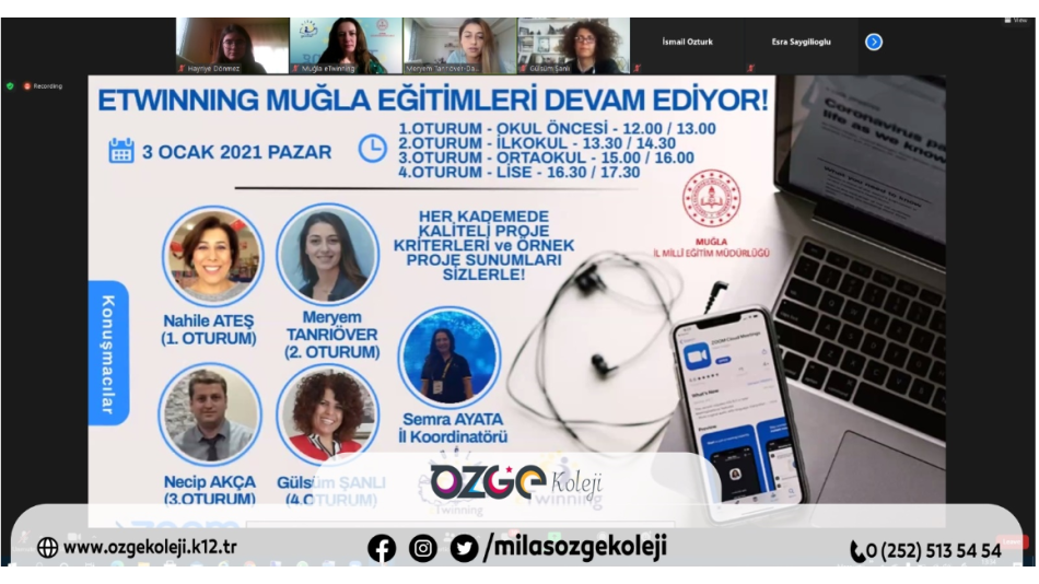 Tüm Kademelerdeki Öğretmenlerimiz“eTwinning Semineri”ne Katıldı. 